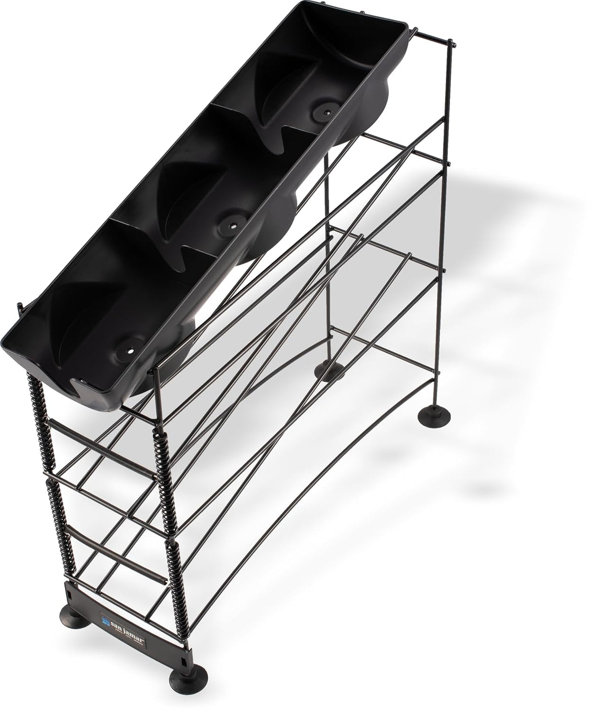 San Jamar 3-Tier Two-Cup Dispenser Rack, 8-44 oz, Adjustable Coils