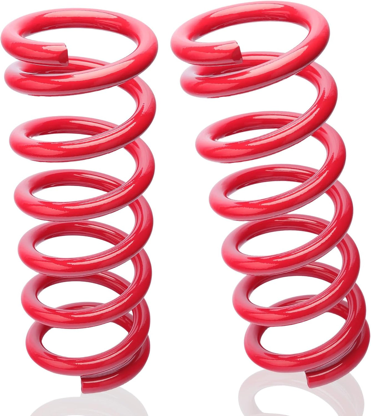 2" Front Drop Coil Spring Lowering Kit for 1999-2007 Chevy Silverado/GMC Sierra 1500 (2WD V8 Only),Drop Coils Spring Kit-Red
