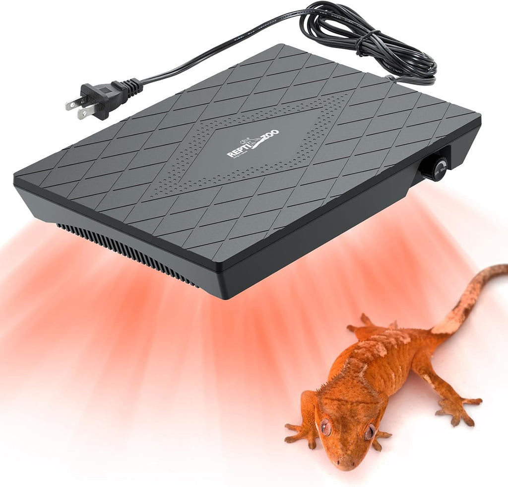 Reptile Heat Panel Adjustable Temperature Reptile Heating Plate, Non-Light Heating Solution with Expanded Heating