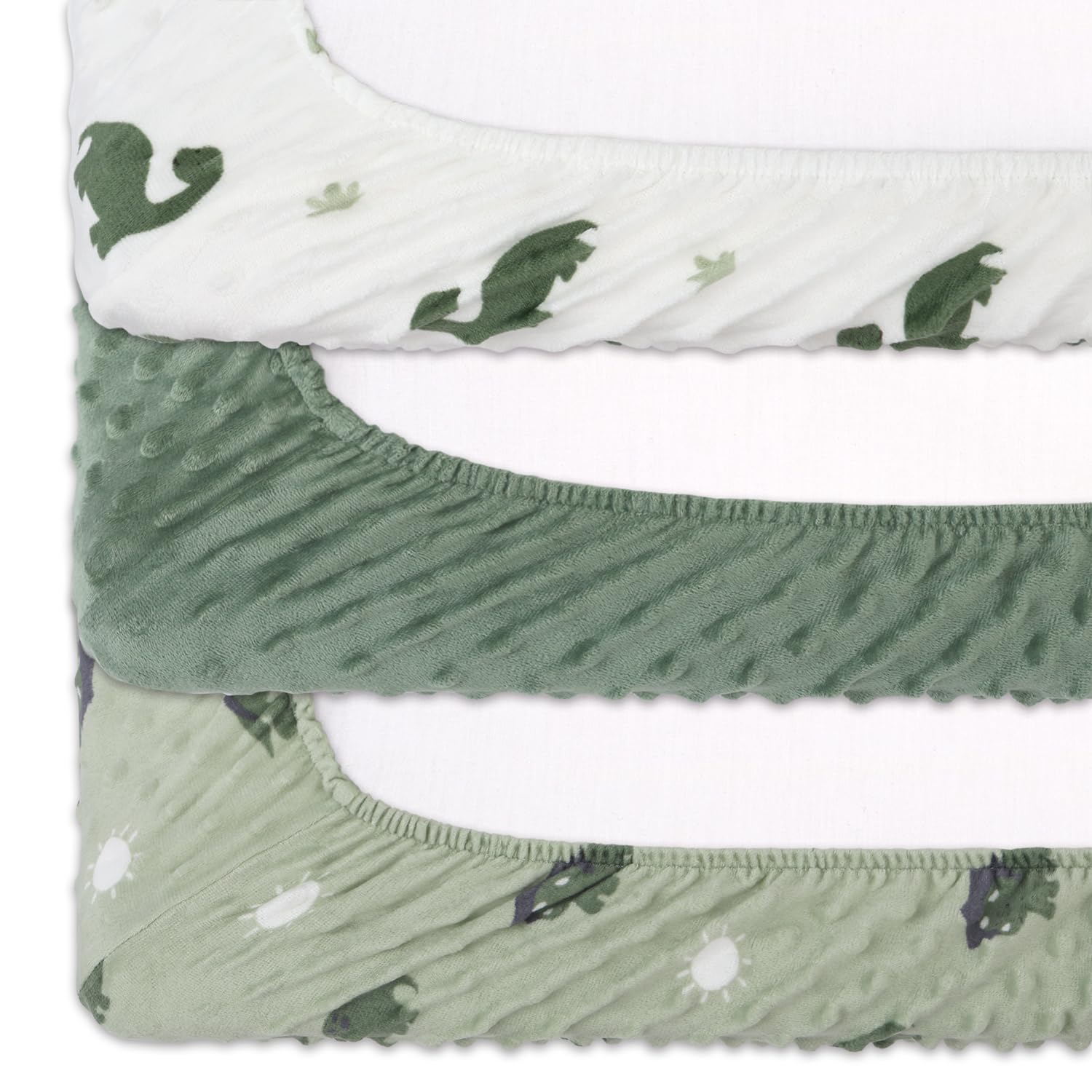 Baby Changing Pad Covers Boy, Minky Changing Table Sheets, Dinosaur Nursery Decor, Sage Green Baby Items