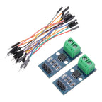 MECCANIXITY 2pcs ACS712 Current Sensor Module 20A Range Hall Effect Current Sensor Current Measuring AC/DC with Cable for Detecting Current