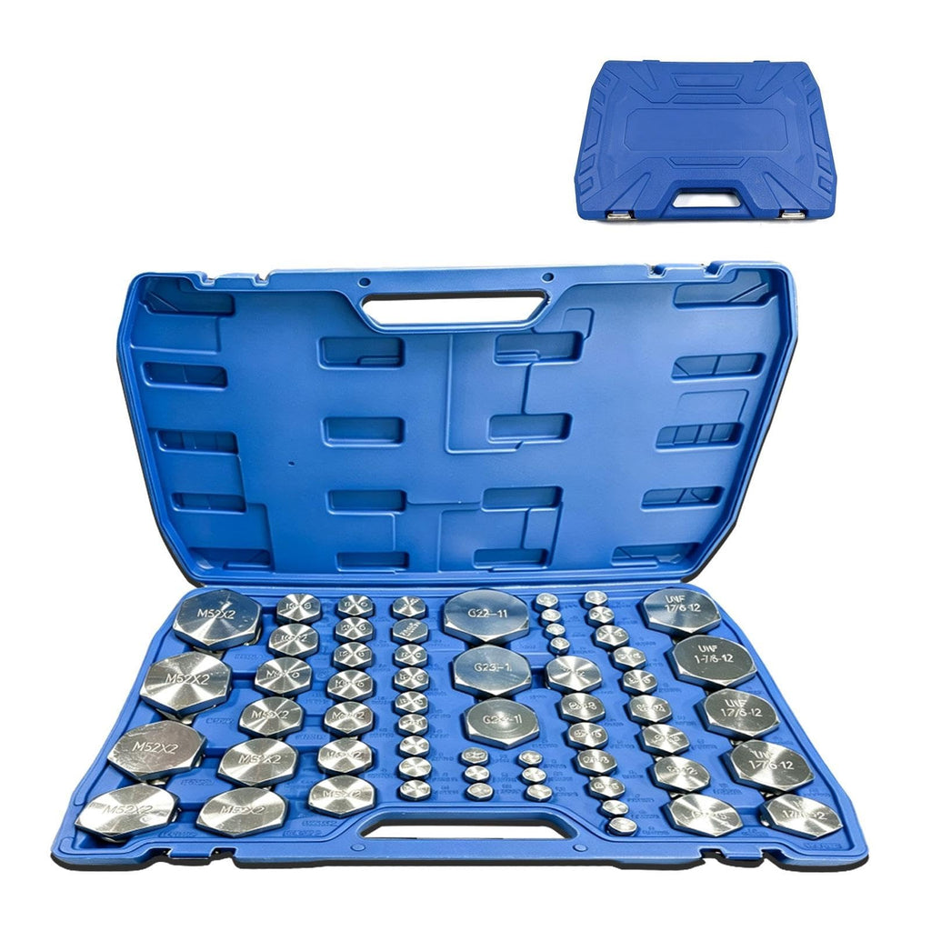 Hydraulic Hose Fitting Thread Identifier Gauge Tool Set, 60-Piece
