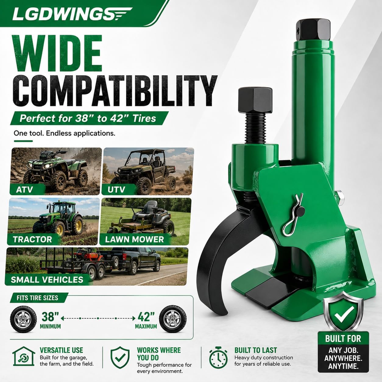 Manual Tire Bead Breaker Tool for Tire Removal, ATV & Lawn Mower