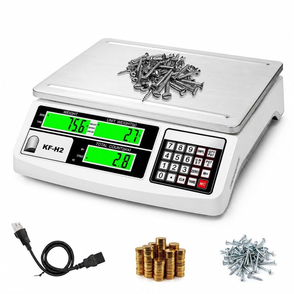 Industrial Counting Scale, 30kg/0.5g Digital Coin Scale for Coin