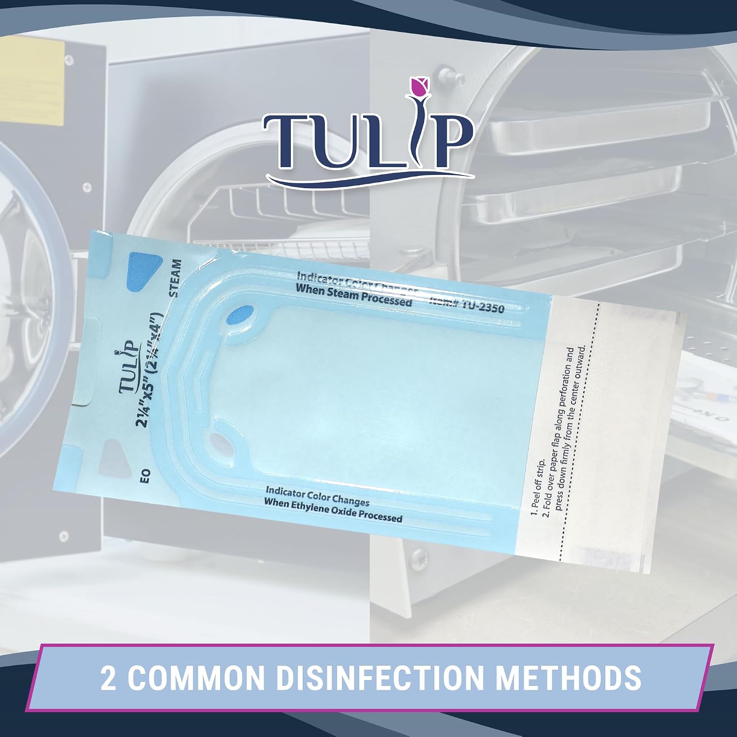 Self Sealing Pouch 3.5" x 5.25" (200 Pack) - Autoclave Sterilizer Bags for Clean Tools - Dental and Nail Sanitizer