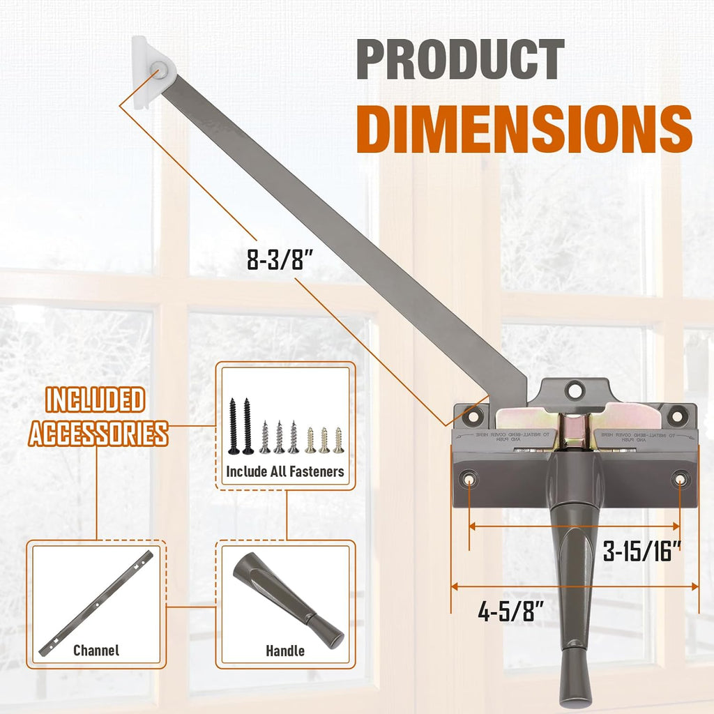 Touri Straight Arm Operator for Anderson Right Window Crank Replacement