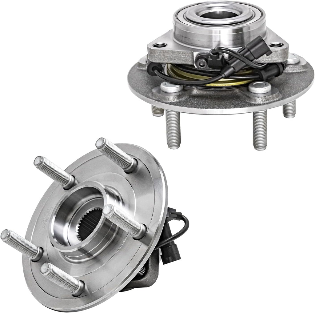 Detroit Axle - 2 Front Wheel Bearing Hubs for 2012-2018 Ram 1500