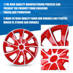 Hubcaps Wheel Covers, 15-Inch Universal Hubcaps Set of 4