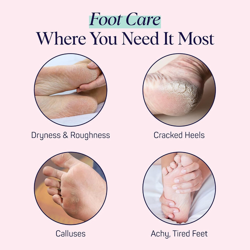 Moisturizing Foot Sockies | Foot Mask for Dry Cracked Feet | Tea Tree Oil Softening Booties | Callus Remover