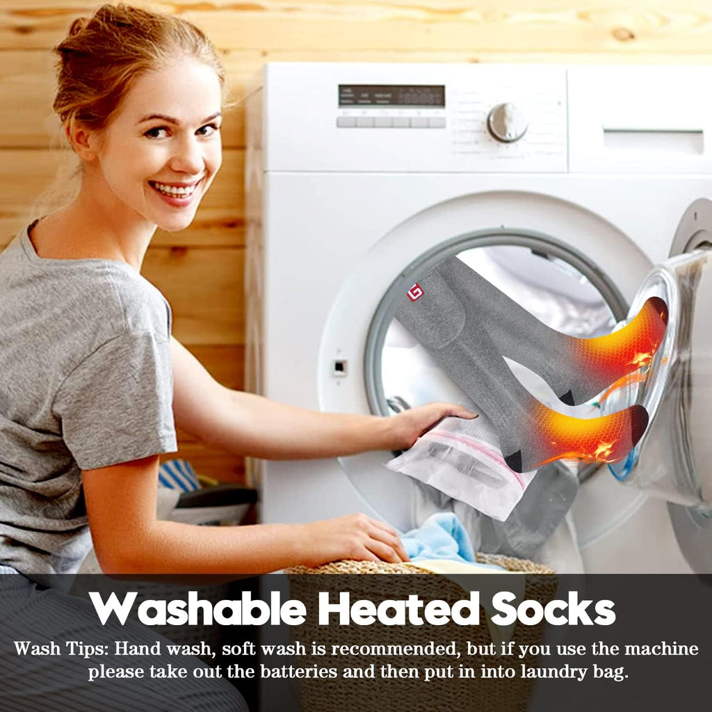 Heated Socks Women Thermal Insulated Socks for Arthritis, Winter Thick Warm Cotton Sox Heating Foot Warmer, Unisex &
