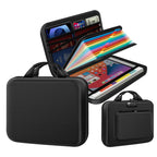 Hard Shell Fireproof Document Box with Combination Lock, 13 Pockets Accordion File Organizer, Important Document Safe