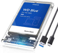 2.5 inch Hard Drive Enclosure SATA to USB C 3.1 Gen1 5Gbps External Hard Drive Case for 7/9.5mm HDD/SSD Support UASP