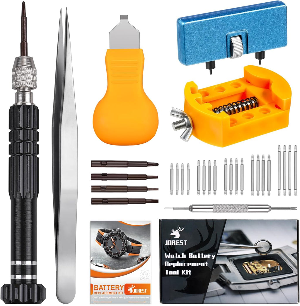 Watch Battery Replacement Kit, Watch Repair Screwdriver, Watch Band Replacement tool, Watch Wrench Back Remover