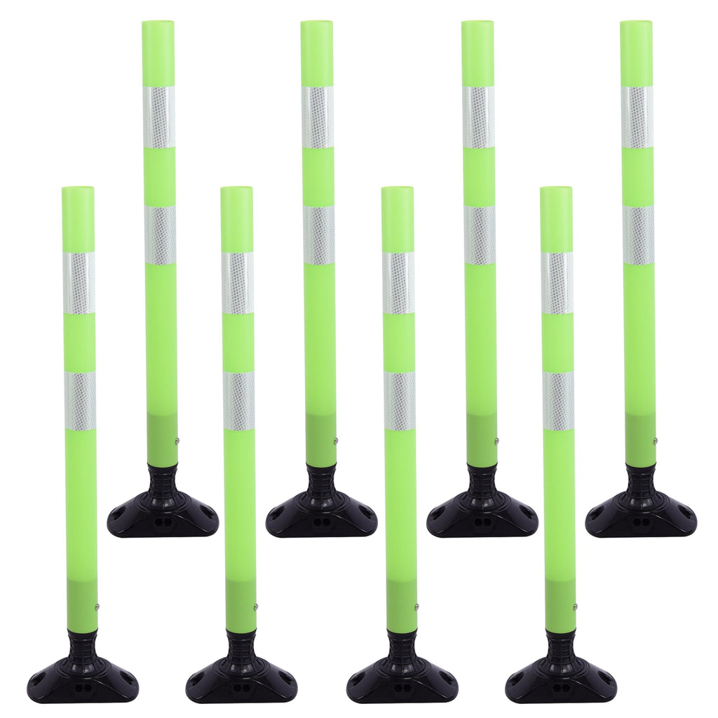 36 Inch Traffic Cones 8-Pack with Spring Base