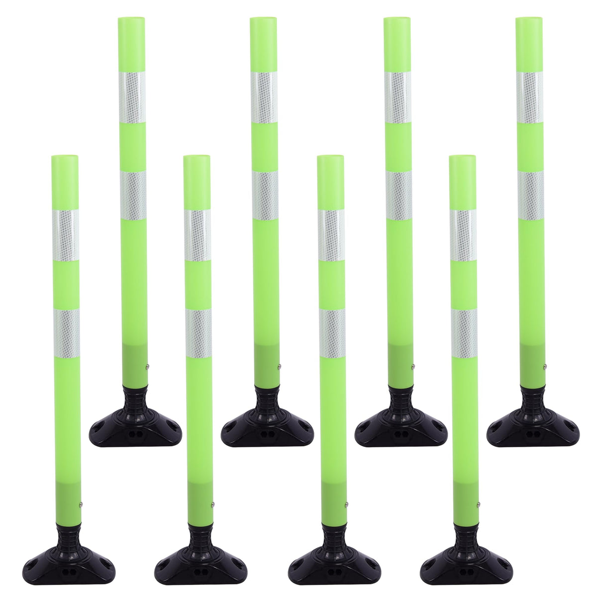 36 Inch Traffic Cones 8-Pack with Spring Base