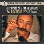 Handlebar Mustache Wax for Men Extra Strong Hold Tin 1oz Death Grip