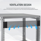 2U Vented Blank Panel, Metal Rack Blank Panel Mount for 19 Inch Server Rack Enclosure or Network Cabinet, 5 Pack