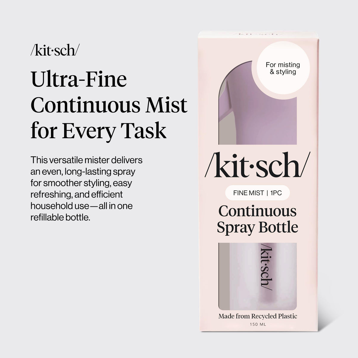 Continuous Spray Bottle for Hair – Sheer Violet, 150ml