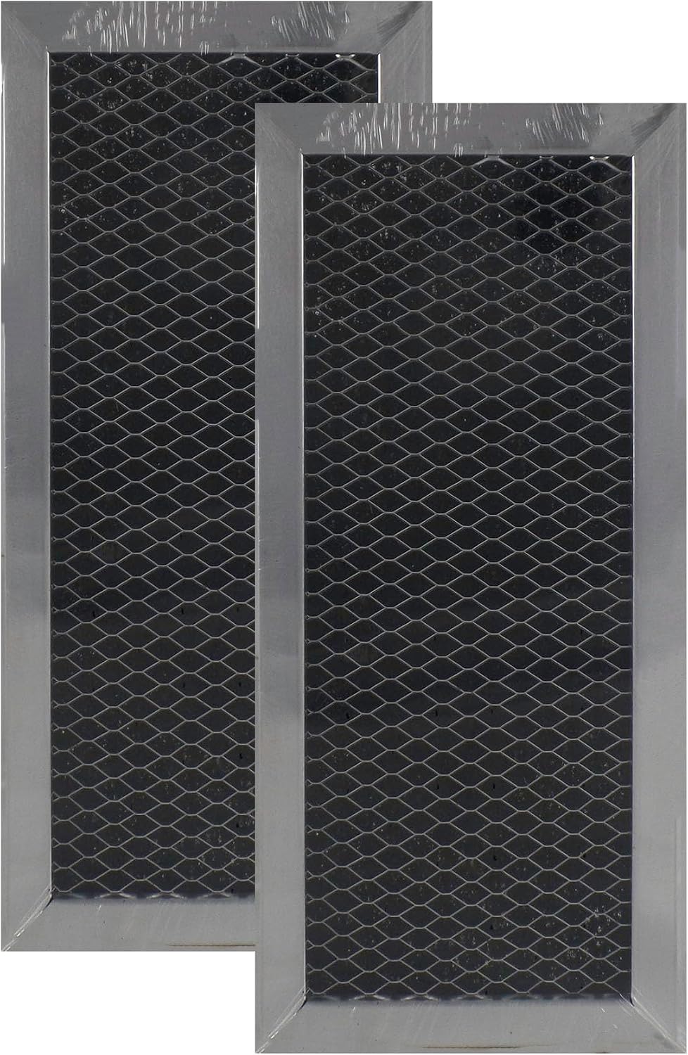 Air Filter Factory ME19R7041FS, ME19R7041FS/AA, ME19R7041FT Charcoal Filter Replacement For Samsung Over The Range Microwave ME19R7041FT/AA, ME19R7041FB, ME19R7041FB/AA 4" X 8-11/16" X 3/8" 2-Pack