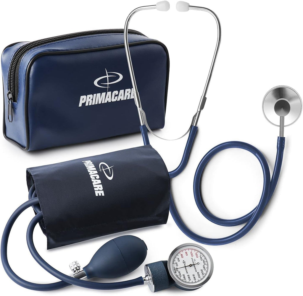 DS-9197-BL Professional Classic Series Manual Adult Size Blood Pressure Kit, Emergency Bp kit with Stethoscope and