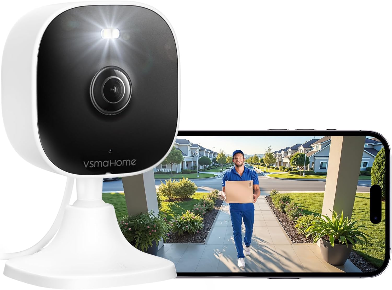 4MP Cameras for Home Security with Audio and Video, Indoor Security Camera for Baby Monitor, 2.4g/5g Outdoor Cameras