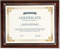 Walnut Certificate Award Plaque - Slide-In 8.5x11 Certificate or Diploma, Wall Frame | Walnut, Slide-In Design, 11 x