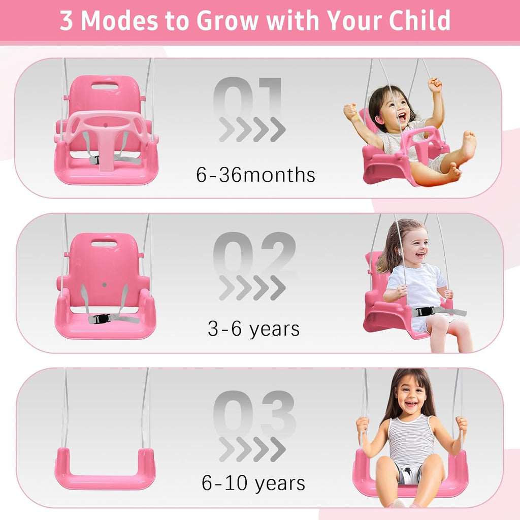 Multifunctional Toddler Swing, Foldable Baby Swing Outdoor & Indoor Use, Easily Installable and Storable Swing Sets