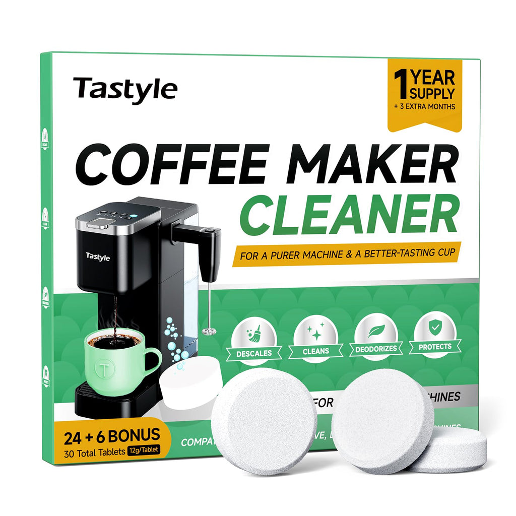 Coffee Maker Descaler Cleaner Tablets - 30 Count, Remove Limescale