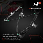 A-Premium Manual Window Regulator Front Driver Side Compatible with Ford