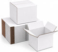 8x8x8 White Shipping Boxes, 25 Pack