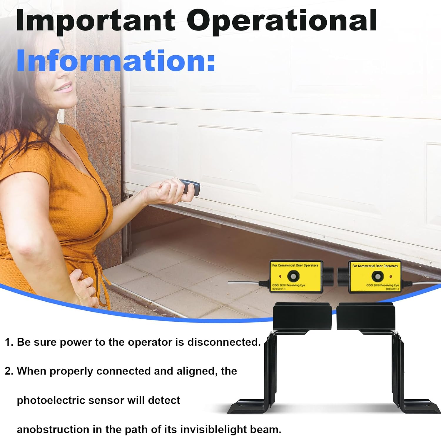 CPS-U Commercial Photo Eyes fit for LiftMaster Safety Sensors Door