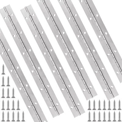 6PCS Piano Hinge 12 Inch Heavy Duty Piano Hinges 0.04" Leaf