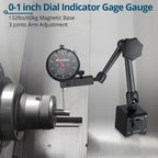 ALLmeter Dial Indicator Set,0-1in Range,0.001in,132lb Magnetic Base