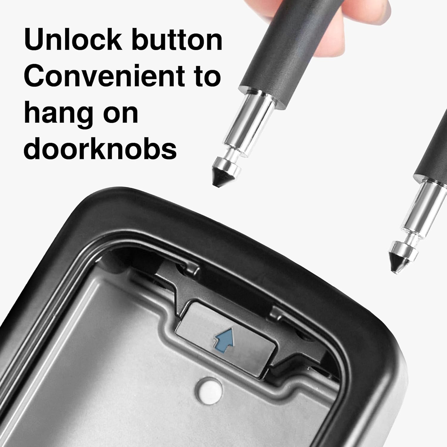 Key Lock Box, Lockbox for Keys Outdoor Combination Security Lockbox Outside Portable Storage Safe Box for Realtor and