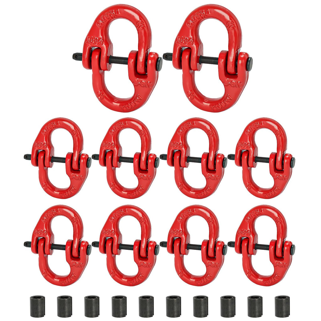 Lechansen G80 Safety Chain Connector Link, 1/2" Hammerlock Coupling Link