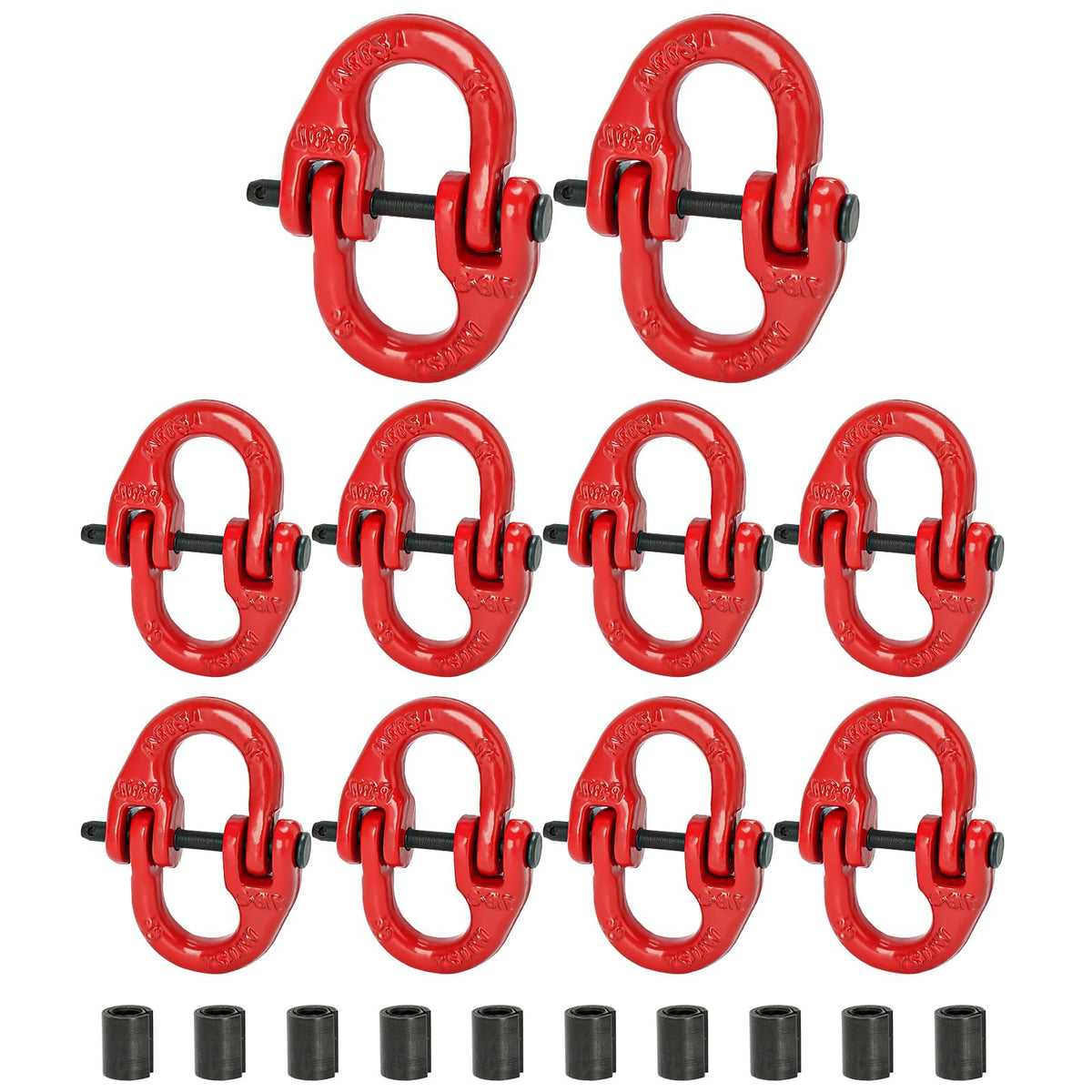 Lechansen G80 Safety Chain Connector Link, 1/2" Hammerlock Coupling Link
