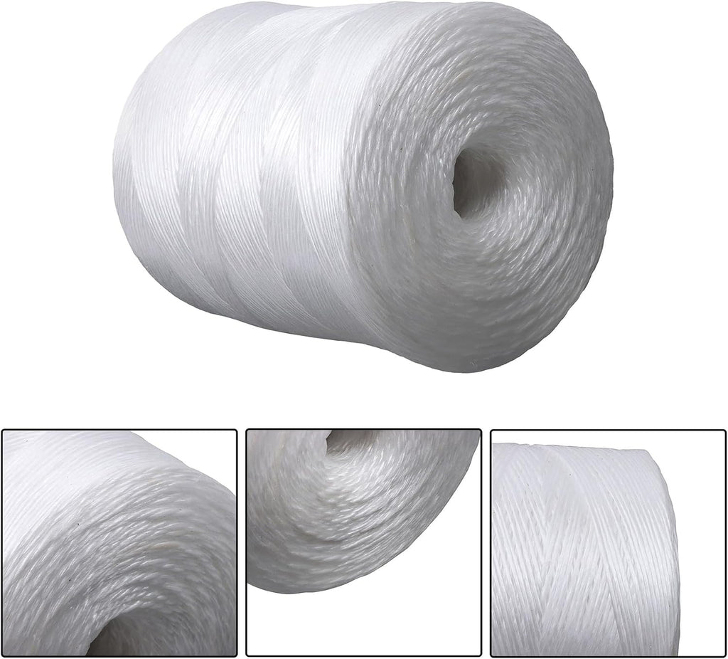 Polypropylene Tying Twine White 6300ft Rope 156lbs Tensile Strength