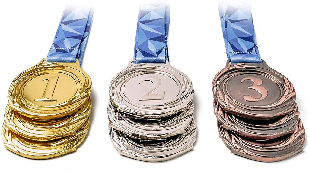 12Pcs Gold Medals Award Medals for School Sports Office Games | mental medals for sports events classroom rewards