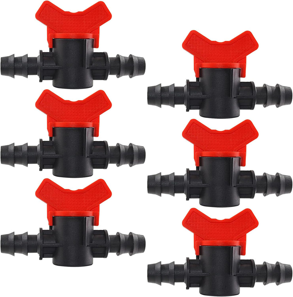 6Pcs 1/2 Inch Drip Irrigation Switch Valve