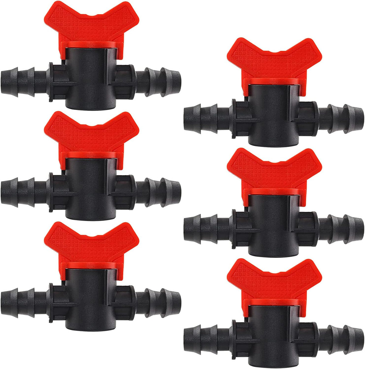 6Pcs 1/2 Inch Drip Irrigation Switch Valve