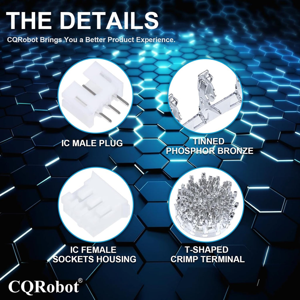 CQRobot JST PH 2.0mm Pitch 3-Pin Electronic Computer Connector Adapter
