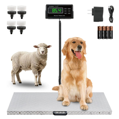 1100lbs x 0.2lbs High Accuracy Digital Postal Scale with 41x21 in Large Stainless Steel Platform, Heavy Duty Scale