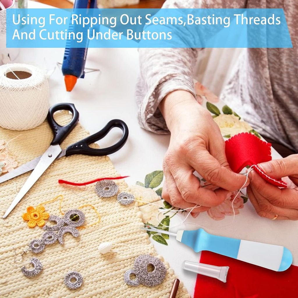 Seam Ripper 3 PCS Ergonomic Grip Sewing Thread Remover Tool