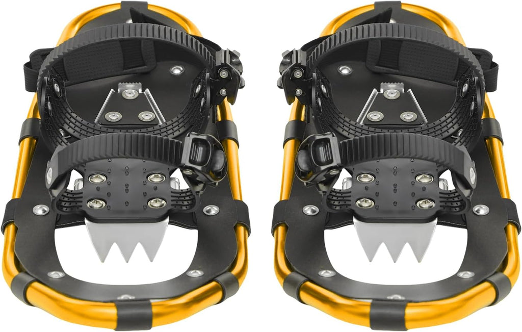 21/25 Inches Snowshoes for Women & Men, Lightweight Aluminum Frame Snow Shoes with Adjustable Trekking Poles and