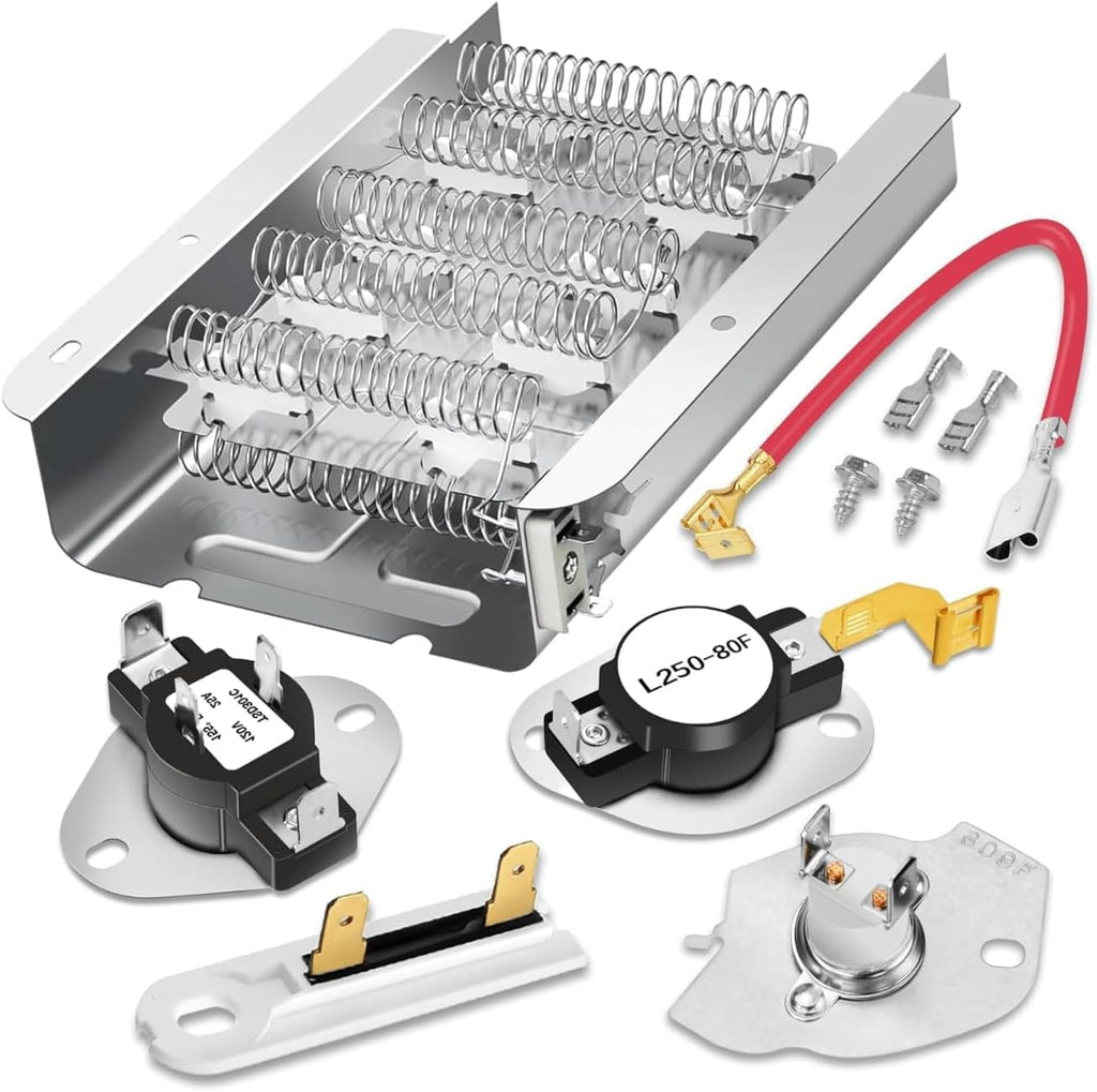 Dryer Heating Element Kit Replacement for Whirlpool WED5300SQ0 WED4850XQ2 LET7646EZ2