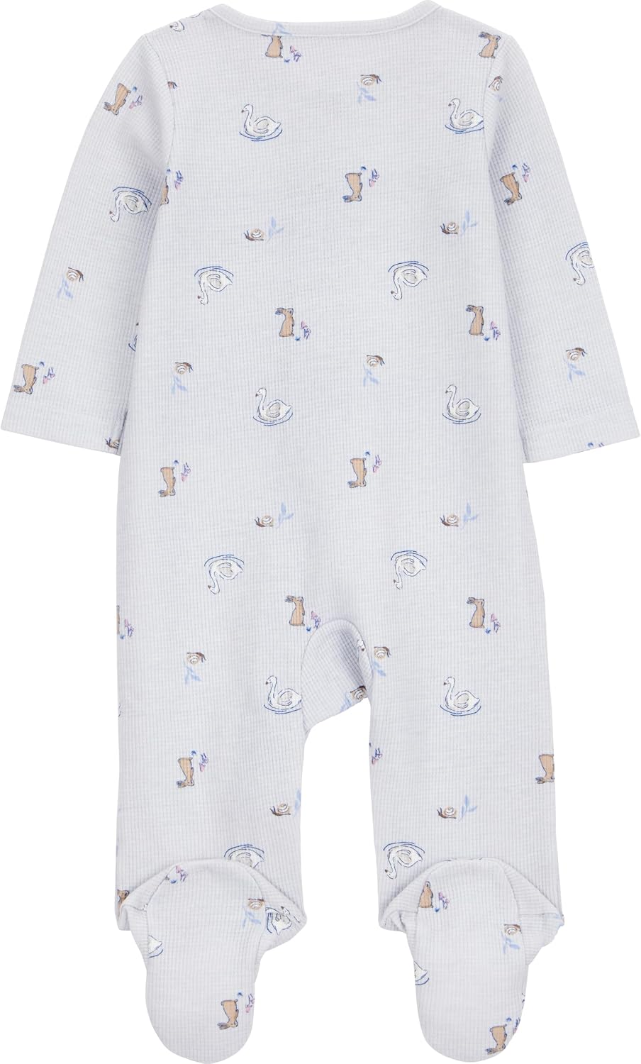 Baby Girls' 2-way Zip Thermal Footed Sleep and Play, Pack of 2