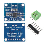 DORHEA 10PCS INA219 I2C Interface Bi-Directional DC Current/Power Monitoring Sensor Module DIY 3V-5V IIC I2C Current Power Supply Sensor SOT23 Breakout Module