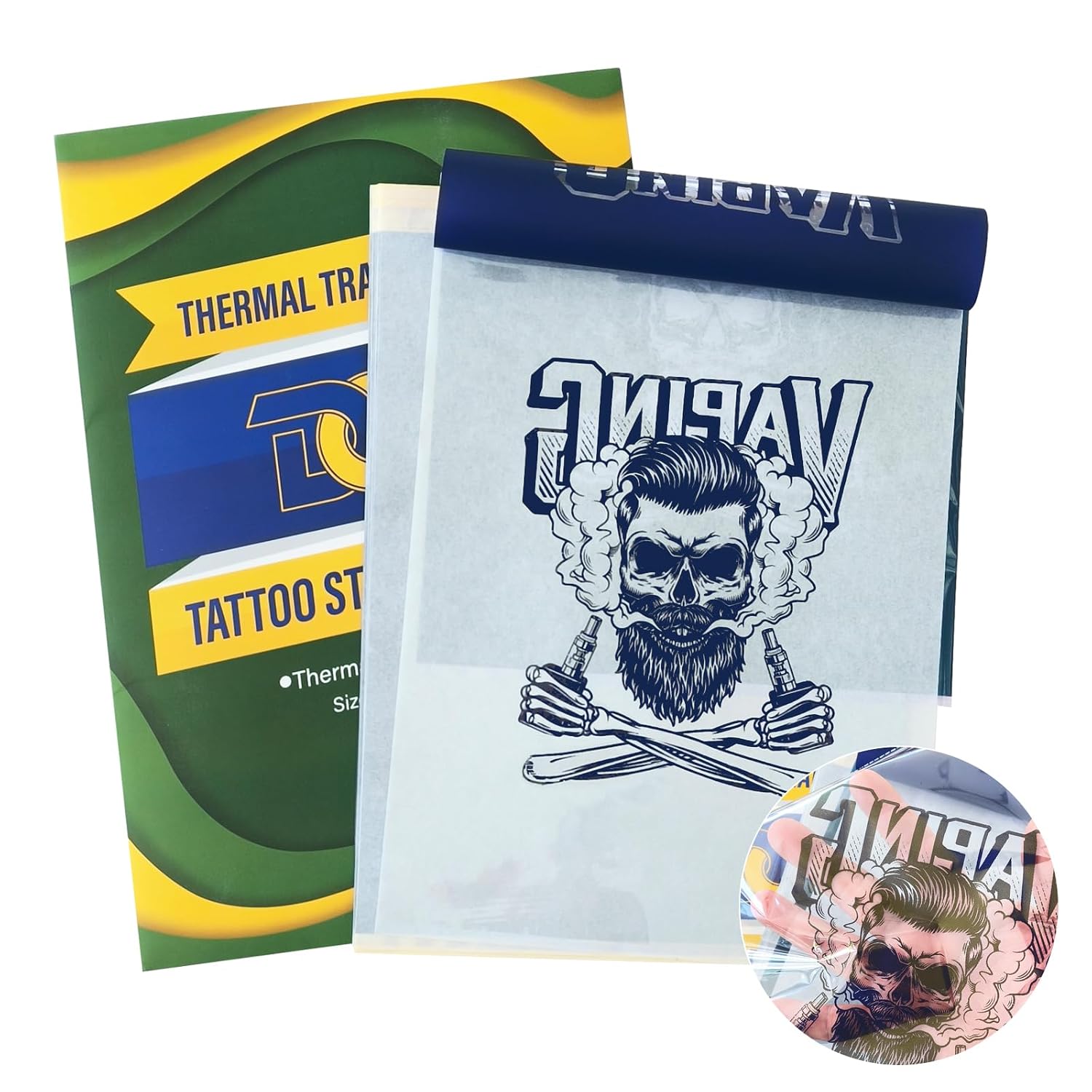 Tattoo Transfer Paper, A4 Size Tattoo Stencil Transfer Paper, 20 Sheets Professional Tattoo Tracing Paper for Tattoo