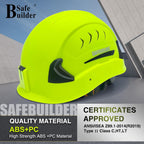 G2C Safety Helmet ANSI Type 2 Class C Hard Hats Vented EPS Liner Lightweight for Construction Work at Height Rescue