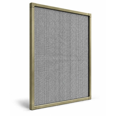 Custom Window Screen Fully Assembled, Gold Frame